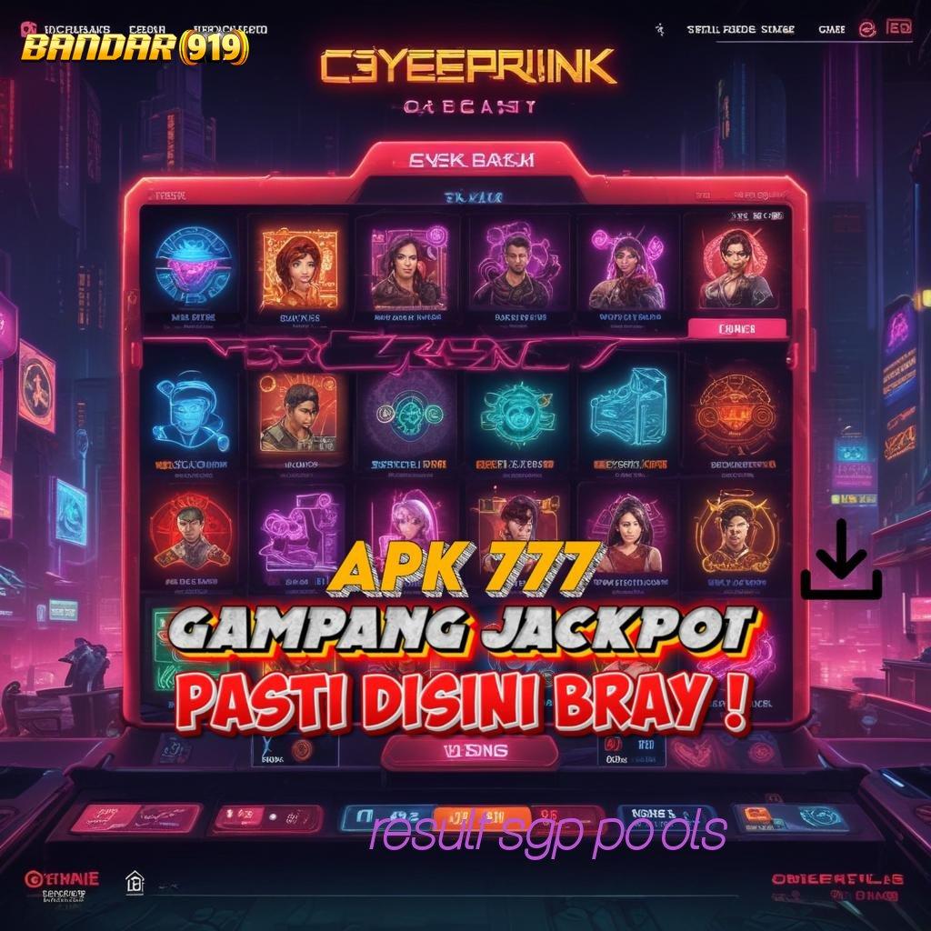 RESULT SGP POOLS ✷ Inovasi Baru Aplikasi Slot Uang Nyata yang Legitim