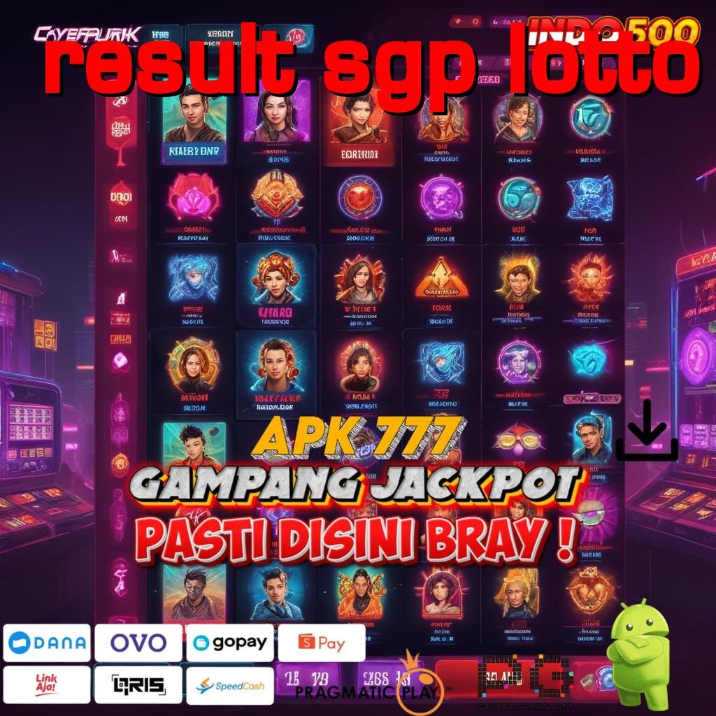 RESULT SGP LOTTO Basis Kekuatan Mesin Jackpot Tanpa Hambatan